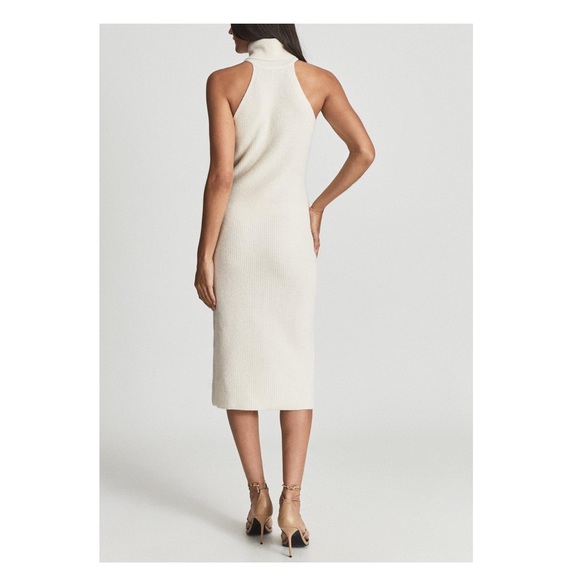 New (without t! REISS London Clemmy Sleveless Wool & Cashmere Midi Sweater Dress - Picture 6 of 11